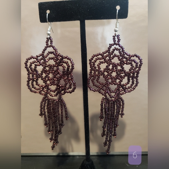 Beaded earrings - Picture 6 of 10